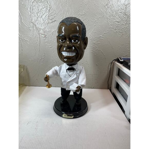 Louis Armstrong Satchmo Animated Singing Figure 19" Works Gemmy 2002 - Picture 2 of 6